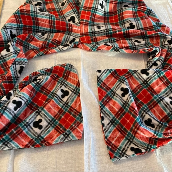 Disney Mickey Mouse pj pants fleece red white and black SZ Large. - Picture 3 of 10